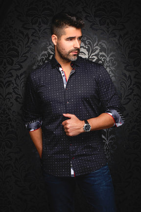 Chemise manches longues en Knit pour homme par Au Noir | CLYDE Noir | Boutique Vvög, inventaire complet de la marque Au Noir