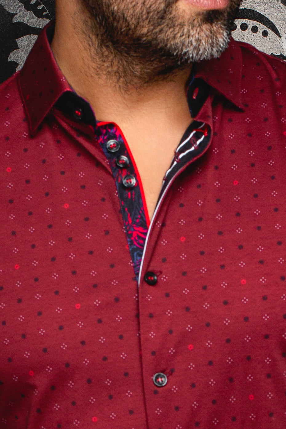 Chemise manches longues en Knit pour homme par Au Noir | CLYDE Bordeaux | Boutique Vvög, inventaire complet de la marque Au Noir