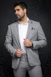 Veston pour homme par Au Noir | CRAIG med grey | Boutique Vvög, inventaire complet de la marque Au Noir