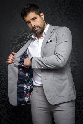 Veston pour homme par Au Noir | CRAIG med grey | Boutique Vvög, inventaire complet de la marque Au Noir