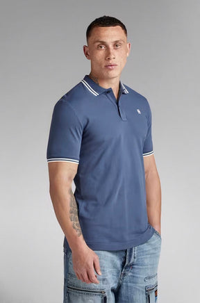 Polo pour homme par G-Star RAW | D17127 5864 Bleu/G278 | Boutique Vvög, vêtements mode pour homme et femme