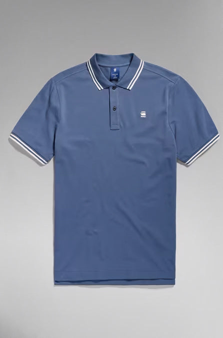 Polo pour homme par G-Star RAW | D17127 5864 Bleu/G278 | Boutique Vvög, vêtements mode pour homme et femme