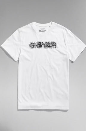 T-Shirt pour homme par G-Star RAW | D24363 C506 Blanc/110-WHITE | Boutique Vvög, vêtements mode pour homme et femme