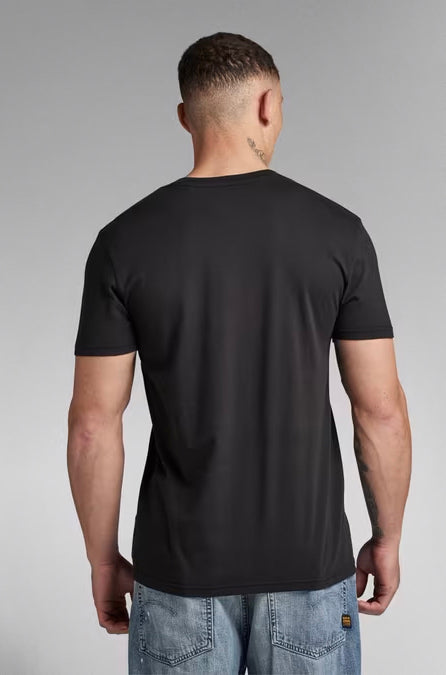 T-Shirt pour homme par G-Star RAW | D24363 C506 Noir/6484-DK BLACK | Boutique Vvög, vêtements mode pour homme et femme