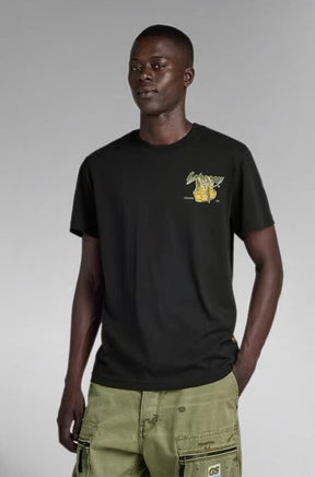 T-Shirt pour homme par G-Star RAW | D24423 336 Noir/6484-DK BLACK | Boutique Vvög, vêtements mode pour homme et femme