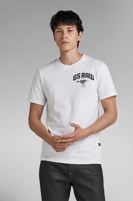 T-Shirt pour homme par G-Star RAW | D24424 C372 Blanc/110-WHITE | Boutique Vvög, vêtements mode pour homme et femme