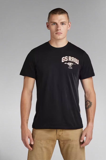 T-Shirt pour homme par G-Star RAW | D24424 C372 Noir/6484-DK BLACK | Boutique Vvög, vêtements mode pour homme et femme