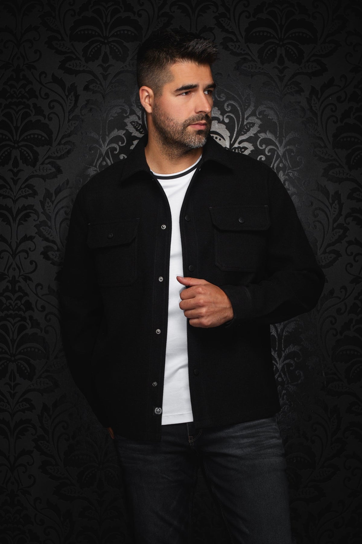 Surchemise pour homme par Au Noir | DANALI Noir | Boutique Vvög, inventaire complet de la marque Au Noir