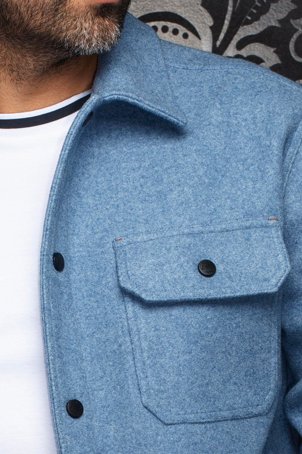 Surchemise pour homme par Au Noir | DANALI Bleu Clair | Boutique Vvög, inventaire complet de la marque Au Noir