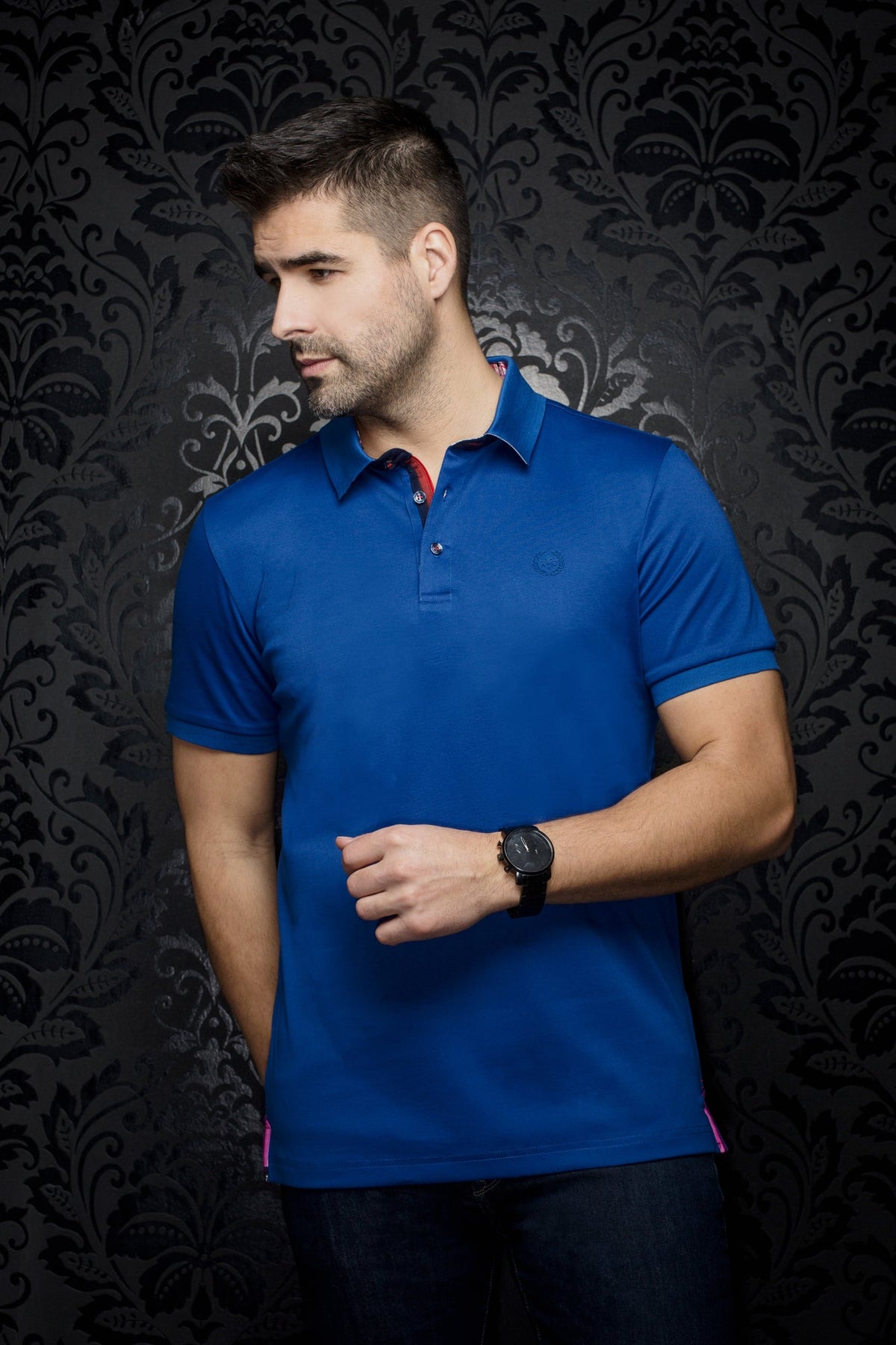 Polo pour homme par Au Noir | EAGLE Bleu Royal Foncé | Boutique Vvög, inventaire complet de la marque Au Noir