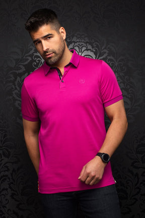 Polo pour homme par Au Noir | EAGLE Fuchsia | Boutique Vvög, inventaire complet de la marque Au Noir