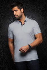 Polo for men by Au Noir | EAGLE Light Grey/Light Grey | Boutique Vvög, complete inventory of the Au Noir brand