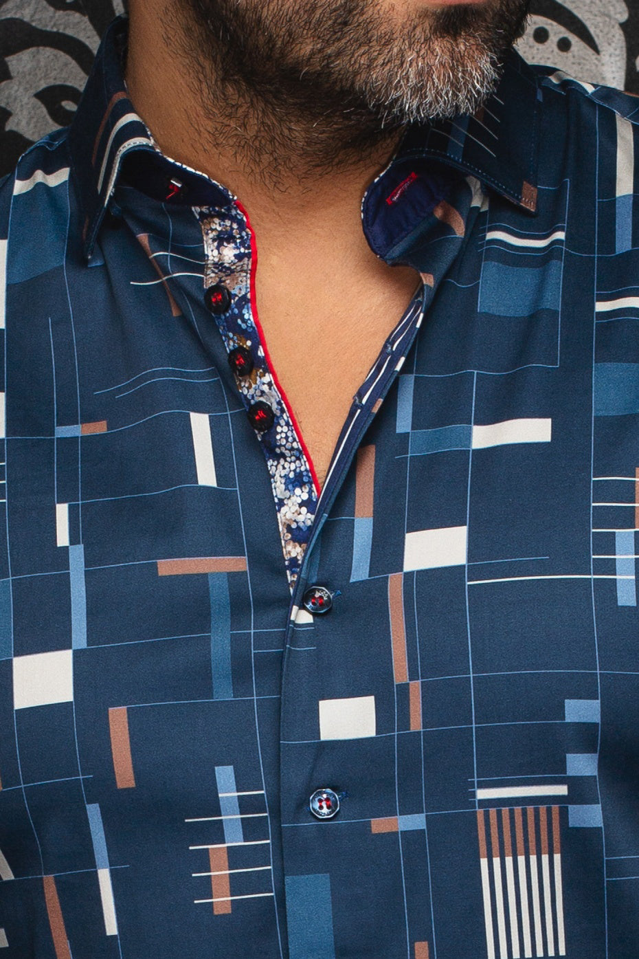 Chemise manches longues pour homme par Au Noir | ECHELON Marine | Boutique Vvög, inventaire complet de la marque Au Noir