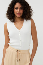 Camisole pour femme par Esqualo | SP2507014 Blanc Cassé | Boutique Vvög, vêtements mode pour homme et femme