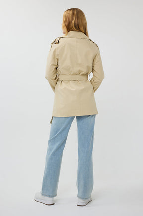 Coupe-vent mi-saison pour femme par Esqualo | SP2537000 Beige | Boutique Vvög, vêtements mode pour homme et femme