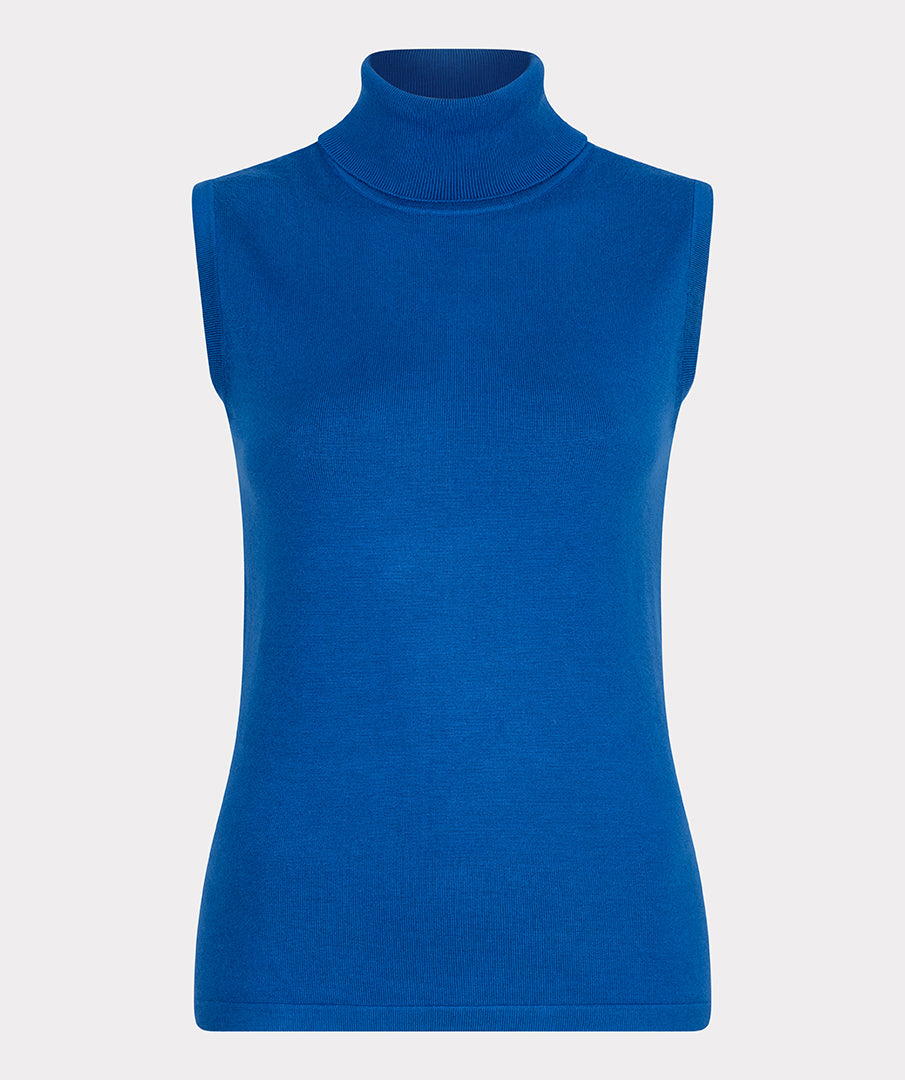 Camisole col roulé pour femme par Esqualo | F2407531 Bleu brillant | Boutique Vvög, vêtements mode pour homme et femme