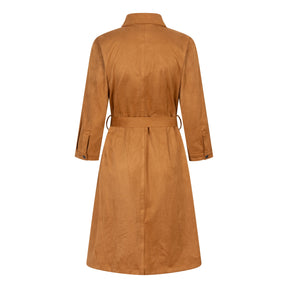 Robe pour femme par Esqualo | F2410503 Camel | Boutique Vvög, vêtements mode pour homme et femme