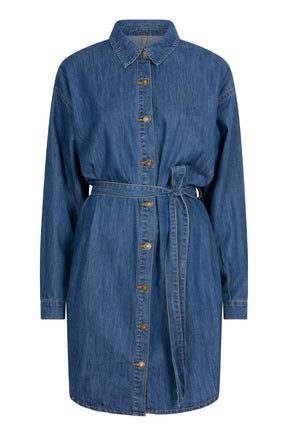 Robe pour femme par Esqualo | F2412500 Bleu jean | Boutique Vvög, vêtements mode pour homme et femme