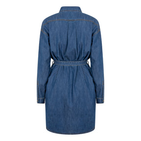 Robe pour femme par Esqualo | F2412500 Bleu jean | Boutique Vvög, vêtements mode pour homme et femme