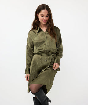 Robe pour femme par Esqualo | F2415500 Vert mousse | Boutique Vvög, vêtements mode pour homme et femme