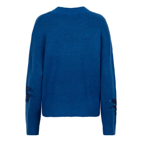 Tricot pour femme par Esqualo | F2427501 Bleu brillant | Boutique Vvög, vêtements mode pour homme et femme