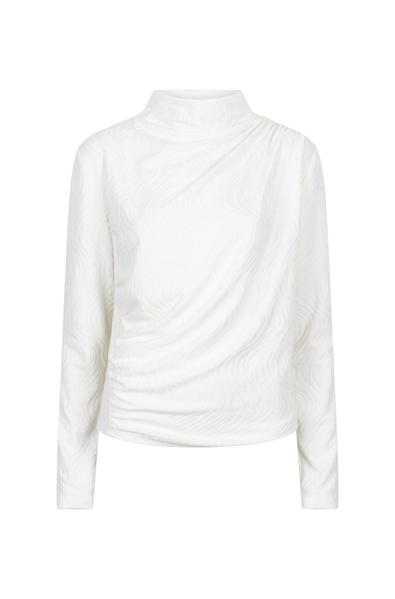 Chandail manches longues pour femme par Esqualo | F2430520 Blanc cassé | Boutique Vvög, vêtements mode pour homme et femme