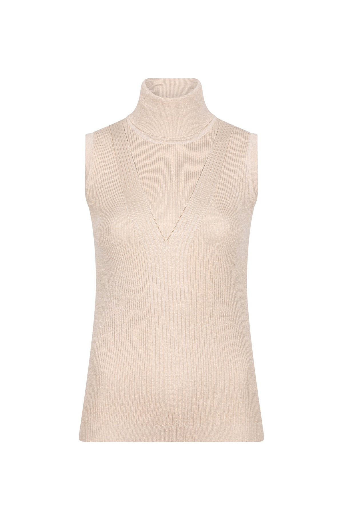 Camisole col roulé pour femme par Esqualo | F2431500 Sable clair | Boutique Vvög, vêtements mode pour homme et femme