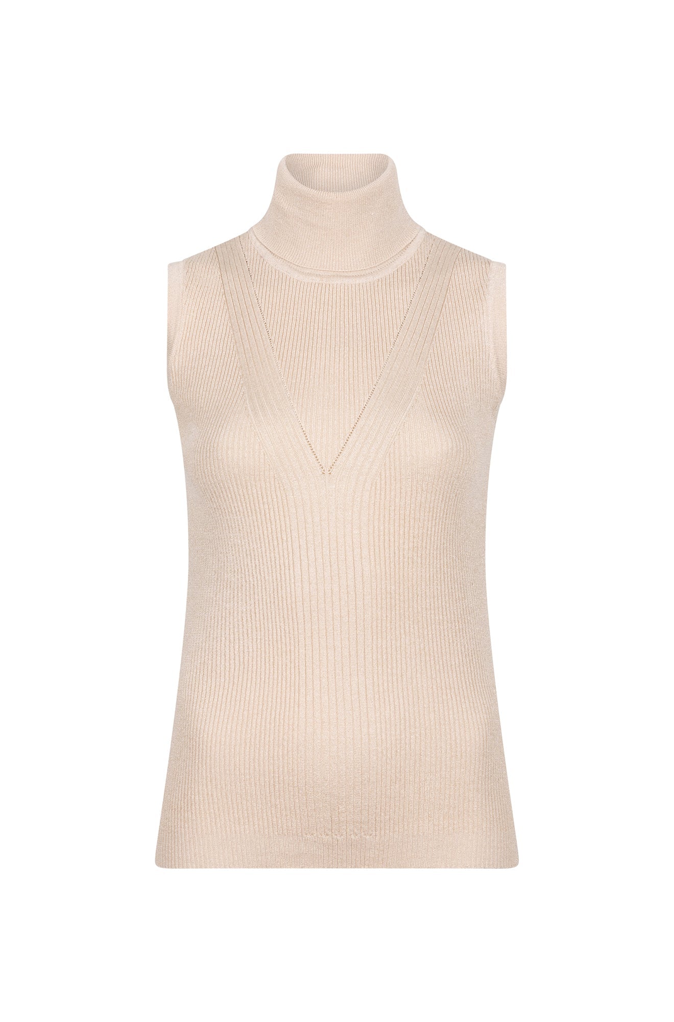 Camisole col roulé pour femme par Esqualo | F2431500 Sable clair | Boutique Vvög, vêtements mode pour homme et femme