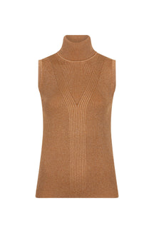 Camisole col roulé pour femme par Esqualo | F2431500 Caramel | Boutique Vvög, vêtements mode pour homme et femme