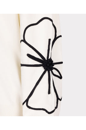 Chandail manches longues pour femme par Esqualo | F2502505 Blanc Cassé | Boutique Vvög, vêtements mode pour homme et femme