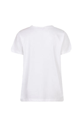 T-Shirt pour femme par Esqualo | F2505529 Blanc Cassé | Boutique Vvög, vêtements mode pour homme et femme