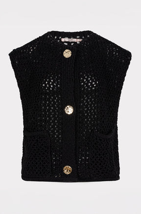 Cardigan pour femme par Esqualo | F2507501 Noir | Boutique Vvög, vêtements mode pour homme et femme