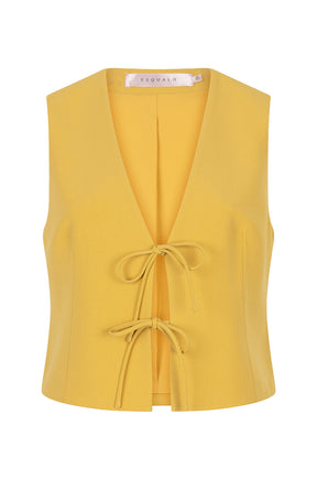 Boléro sans manche pour femme par Esqualo | F2510504 Olive Doré | Boutique Vvög, vêtements mode pour homme et femme