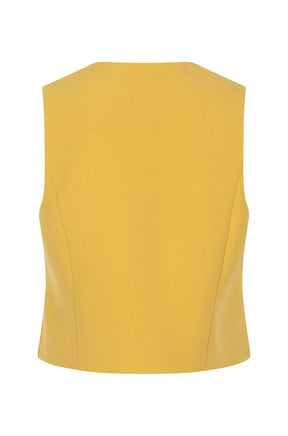 Boléro sans manche pour femme par Esqualo | F2510504 Olive Doré | Boutique Vvög, vêtements mode pour homme et femme