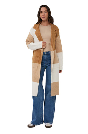 Pardessus extérieur pour femme par Esqualo | F2518507 Sable | Boutique Vvög, vêtements mode pour homme et femme