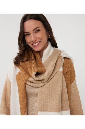 Foulard pour femme par Esqualo | F2518509 Sable | Boutique Vvög, vêtements mode pour homme et femme