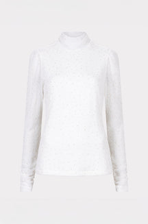 Chandail col roulé pour femme par Esqualo | F2530510 Blanc | Boutique Vvög, vêtements mode pour homme et femme