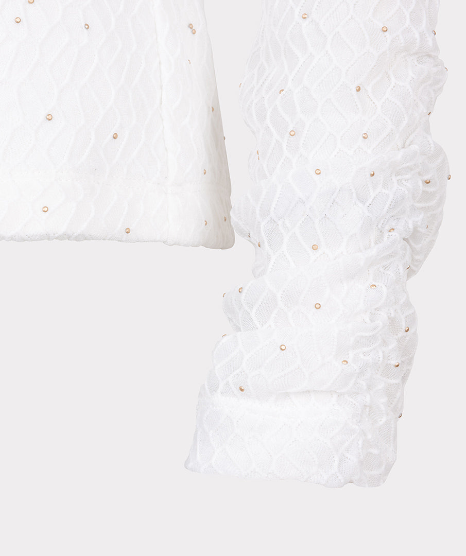 Chandail col roulé pour femme par Esqualo | F2530510 Blanc | Boutique Vvög, vêtements mode pour homme et femme