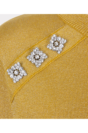 Chandail manches longues pour femme par Esqualo | F2531502 Olive Doré | Boutique Vvög, vêtements mode pour homme et femme