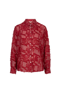 Blouse manches longues rouge, vue produit pour femme par Esqualo
