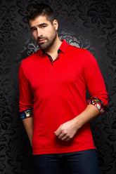Polo for men by Au Noir | Falcon Red | Boutique Vvög, complete inventory of the Au Noir brand