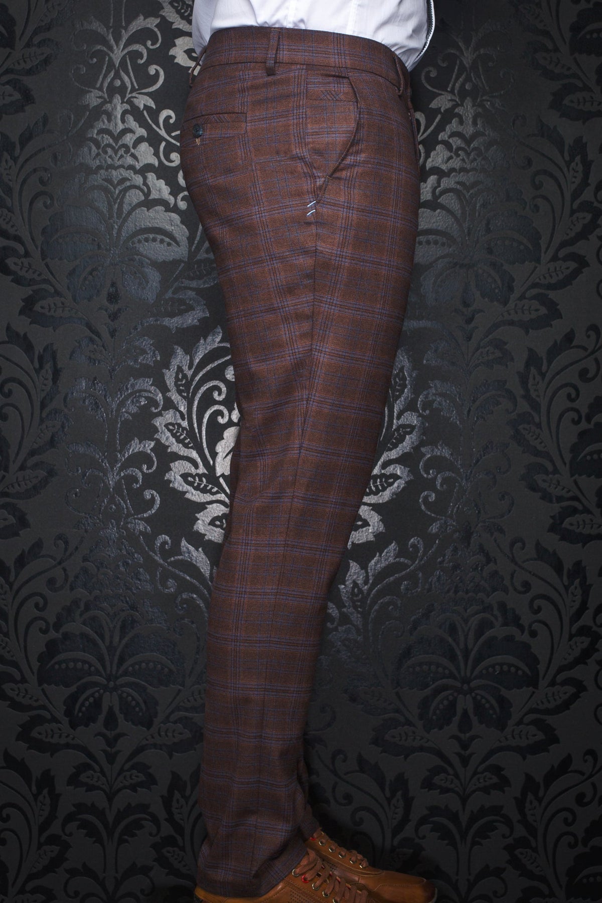 Pantalon pour homme par Au Noir | FARRELL-BERETTA Rouille | Boutique Vvög, inventaire complet de la marque Au Noir