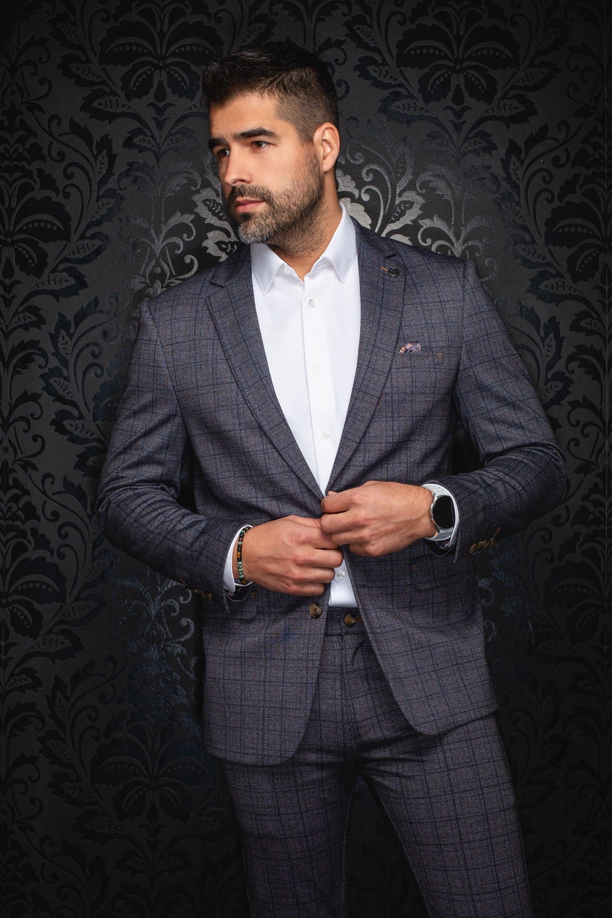 Veston pour homme par Au Noir | FIENNES Gris | Boutique Vvög, inventaire complet de la marque Au Noir