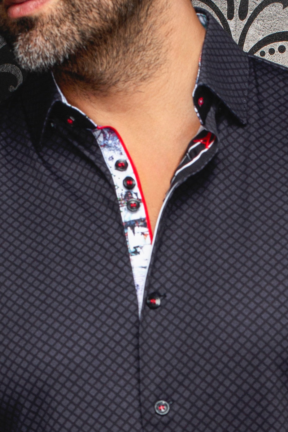 Chemise manches longues en Knit pour homme par Au Noir | FIERO Noir | Boutique Vvög, inventaire complet de la marque Au Noir
