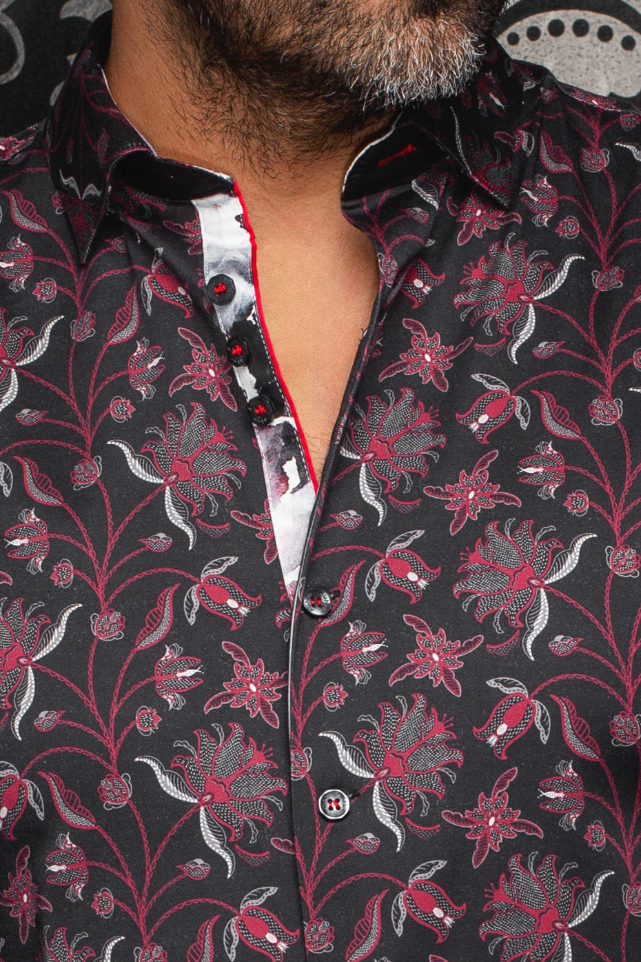 Chemise manches longues pour homme par Au Noir | GALLOWAY Bourgogne | Boutique Vvög, inventaire complet de la marque Au Noir
