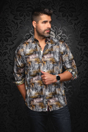 Chemise manches longues pour homme par Au Noir | GRIMLOCK Noir | Boutique Vvög, inventaire complet de la marque Au Noir