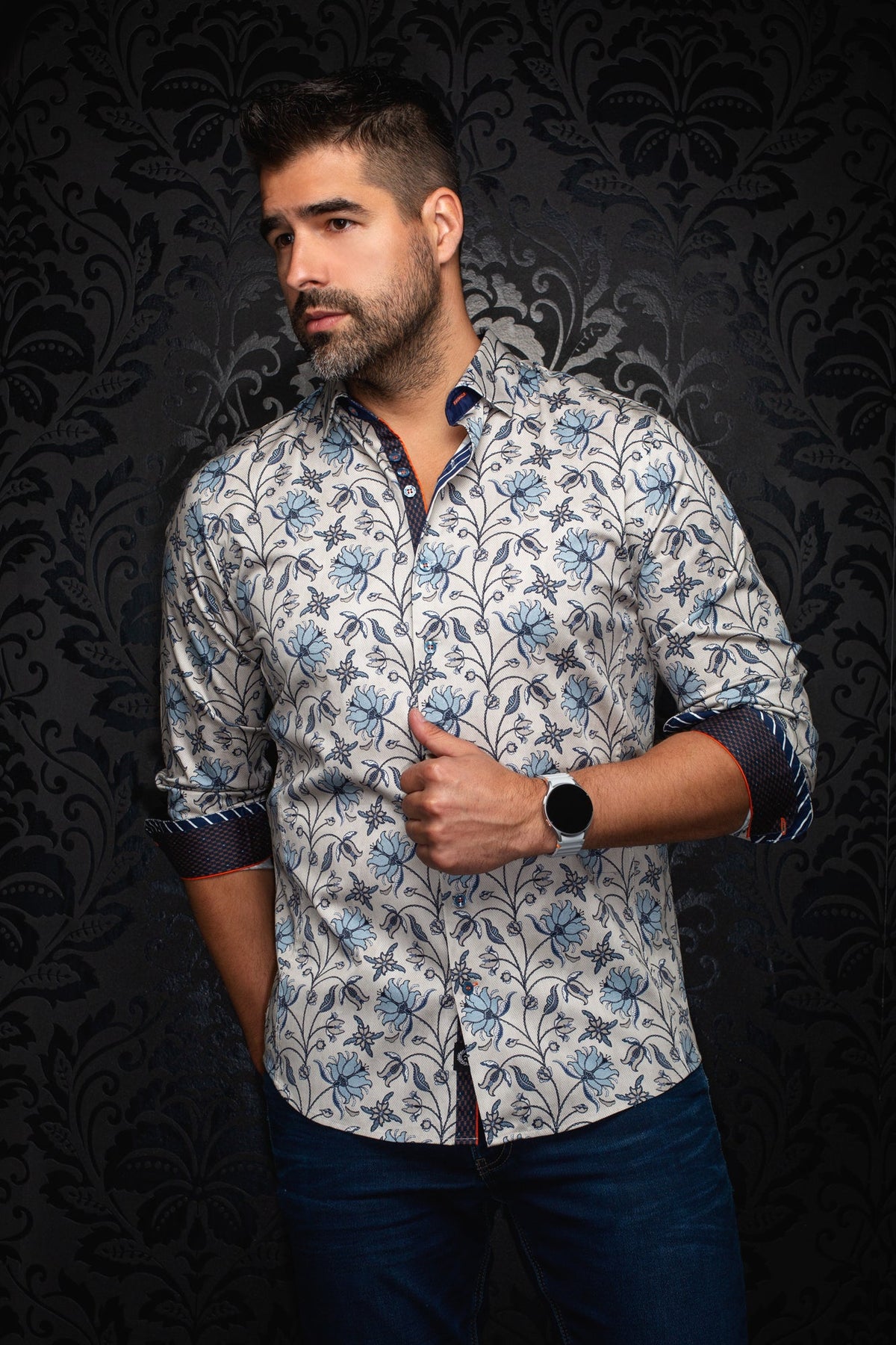 Chemise manches longues pour homme par Au Noir | HARRINGTON Pierre | Boutique Vvög, inventaire complet de la marque Au Noir