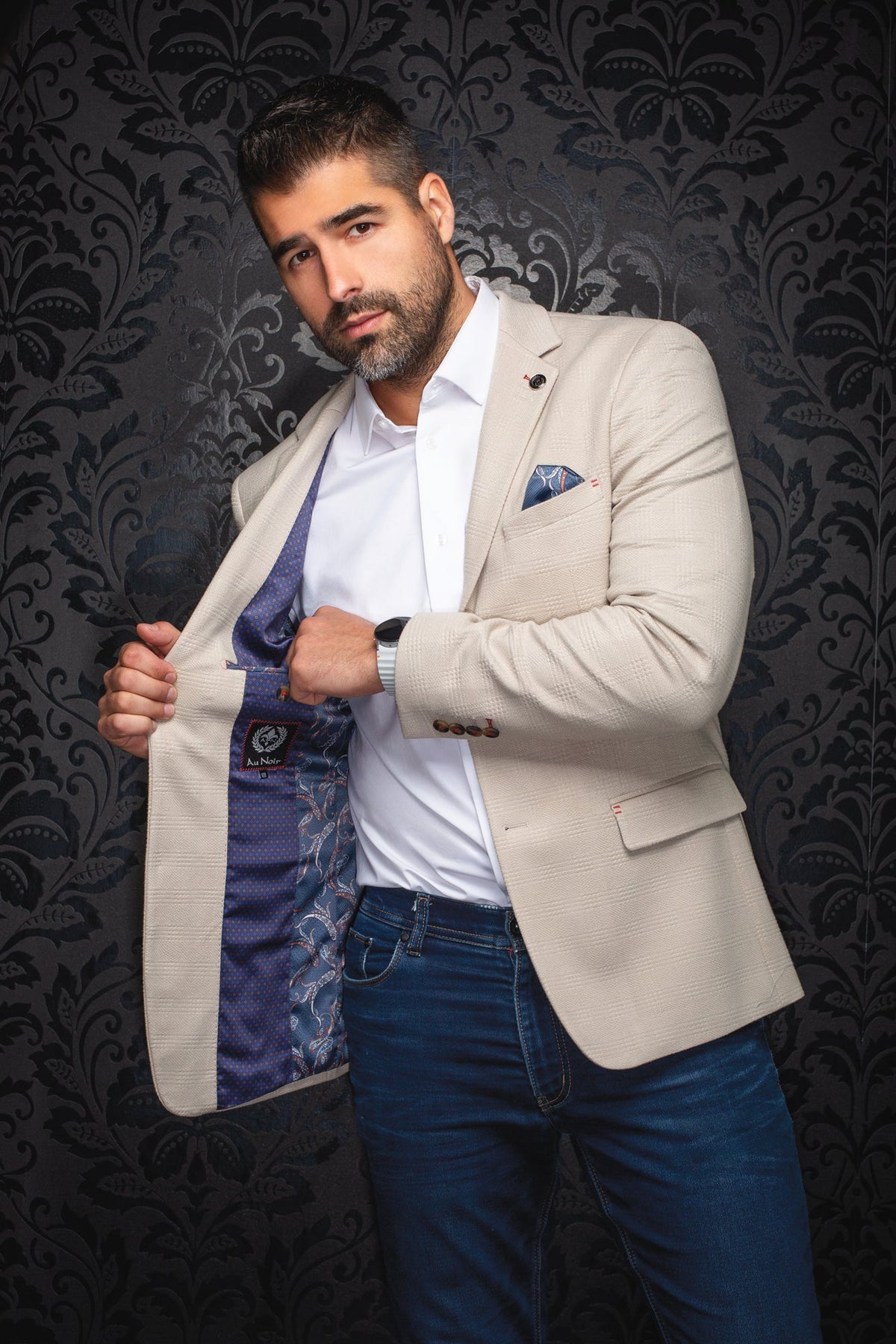 Veston pour homme par Au Noir | HAWKE Pierre | Boutique Vvög, inventaire complet de la marque Au Noir