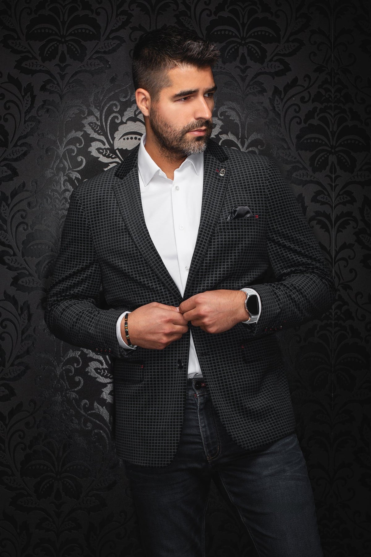 Veston pour homme par Au Noir | HEMSWORTH Noir | Boutique Vvög, inventaire complet de la marque Au Noir