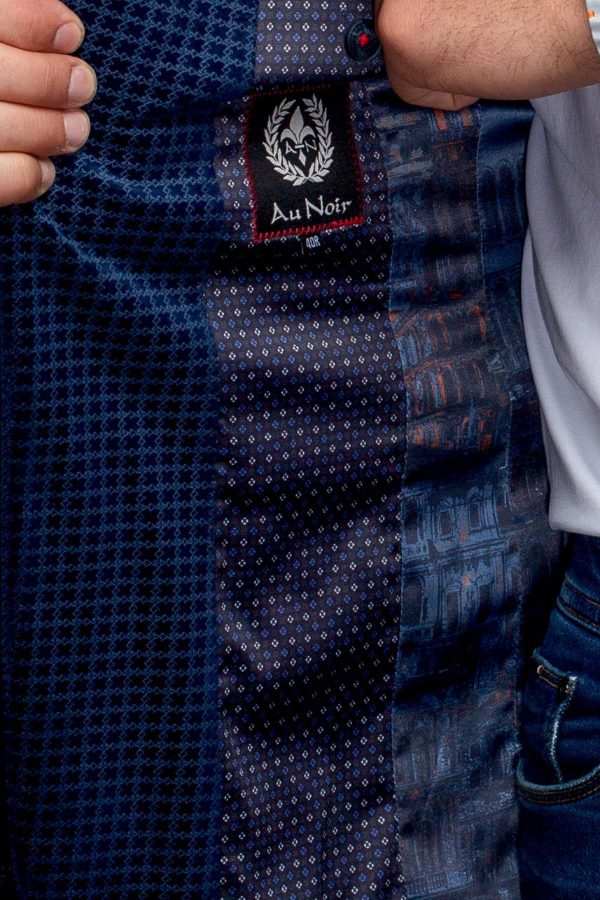 Veston pour homme par Au Noir | HEMSWORTH Marine | Boutique Vvög, inventaire complet de la marque Au Noir